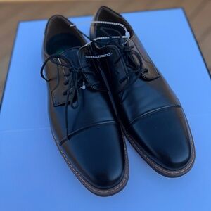 Nunn Bush brand men's black cap-toe oxford Dress Shoes Size 12 Lace Up Formal